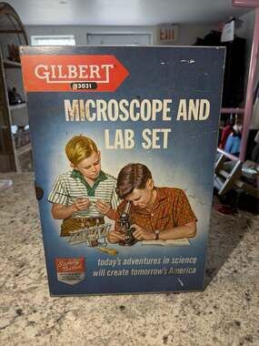 Gilbert Microscope and Lab Set No. 13031 Vintage Science Kit